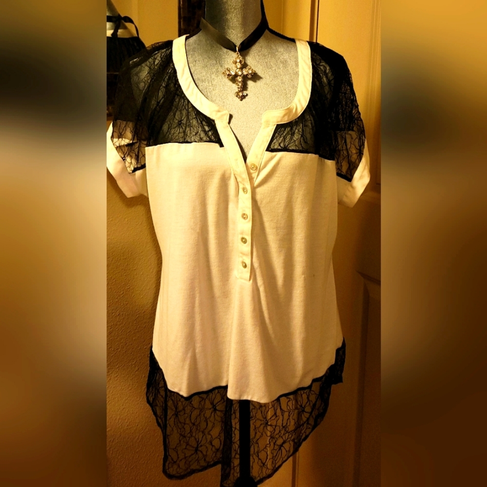 Ladies Black Lace Blouse